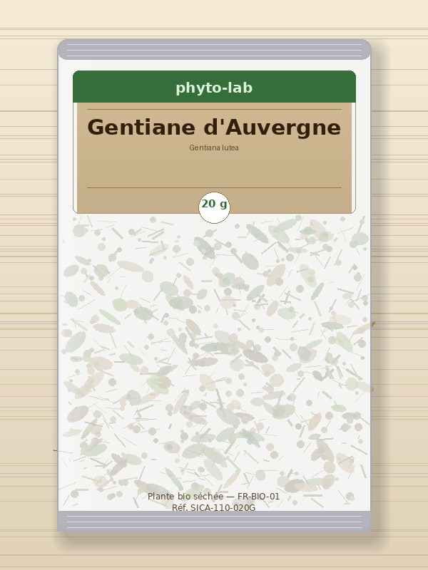 Sachet Gentiane d'Auvergne 20g