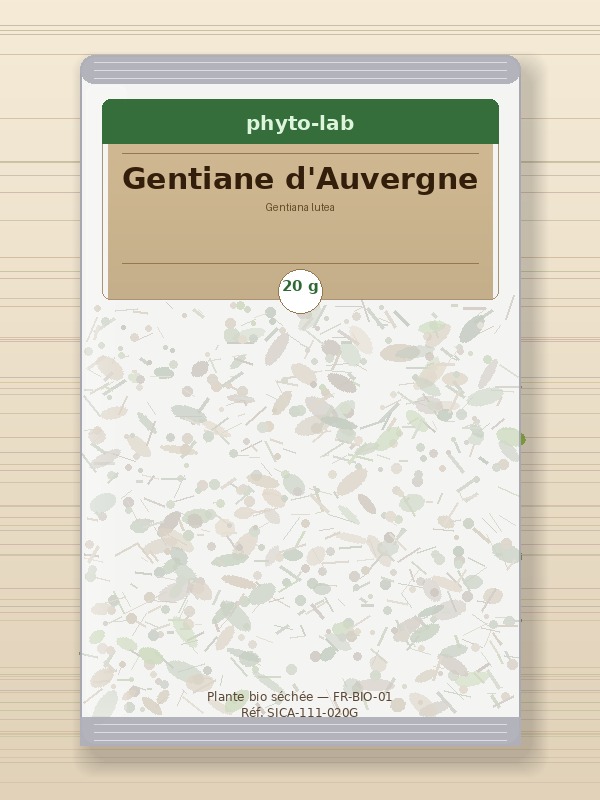 Sachet Gentiane d'Auvergne 20g