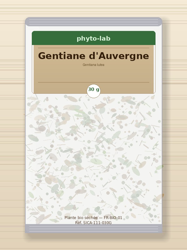 Sachet Gentiane d'Auvergne 30g