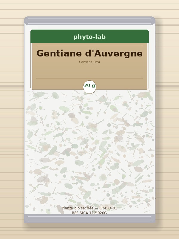 Sachet Gentiane d'Auvergne 20g
