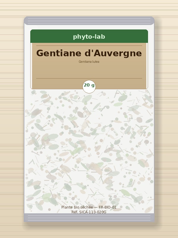 Sachet Gentiane d'Auvergne 20g